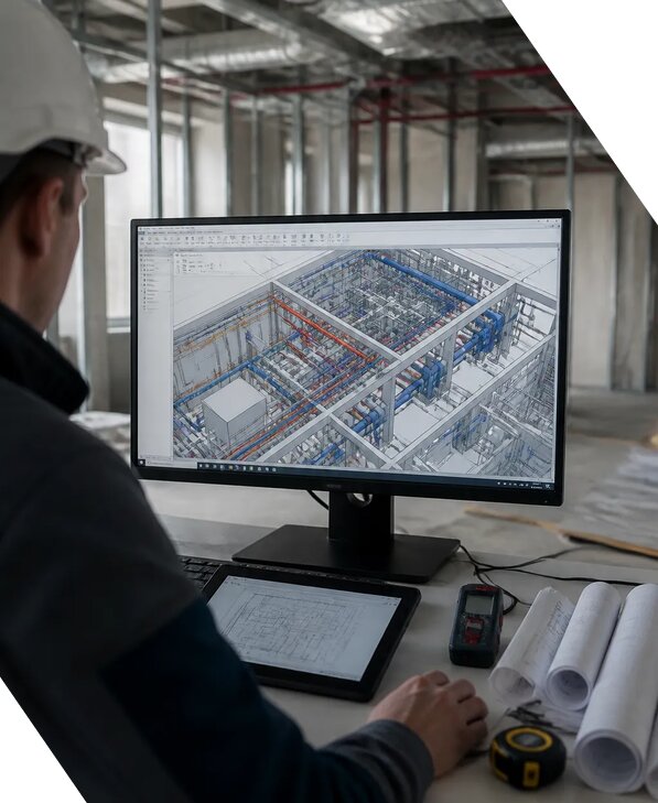 Создание BIM модели инженерных сетей для объектов в Соли-Илецке